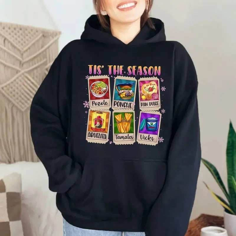 Joy Cozy Mexican Merry Latina Festive Sweet Bread - Adult & Kids T-Shirts, Sweatshirts & Hoodies apparel design preview 1