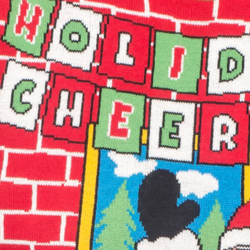 Women's Holiday Cheers! Santa with Beer Holder Stocking Ugly Christmas Sweater - Holiday Gift product image 2