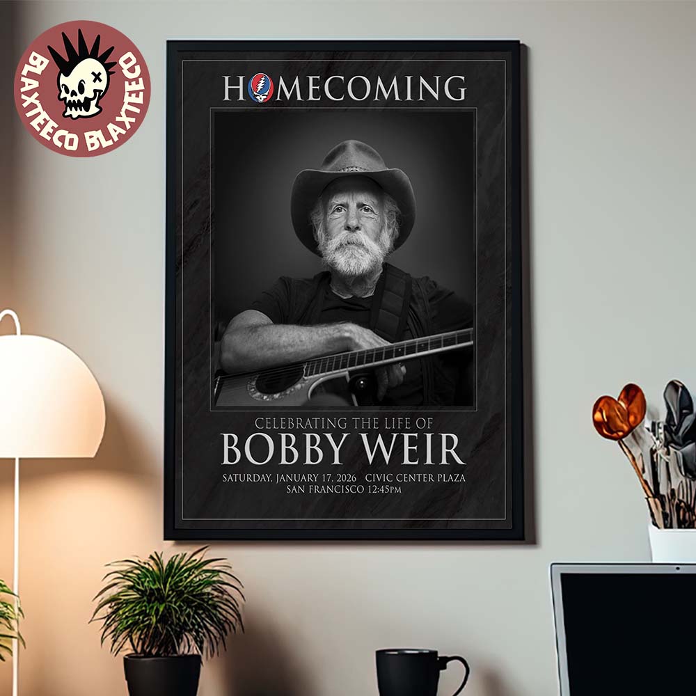 Homecoming Celebrating The Life Of Bobby Weir In San - Adult & Kids T-Shirts, Sweatshirts & Hoodies apparel design preview 1