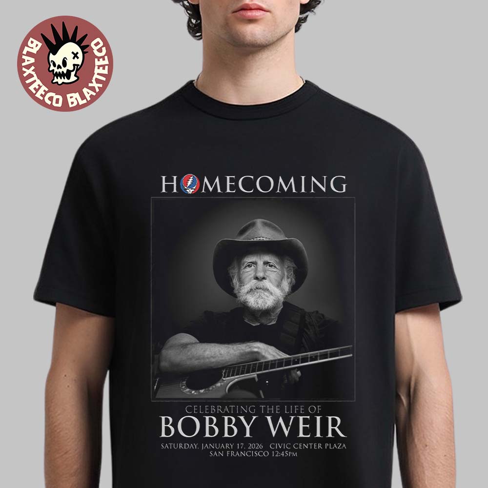 Homecoming Celebrating The Life Of Bobby Weir In San - Adult & Kids T-Shirts, Sweatshirts & Hoodies apparel design preview 1
