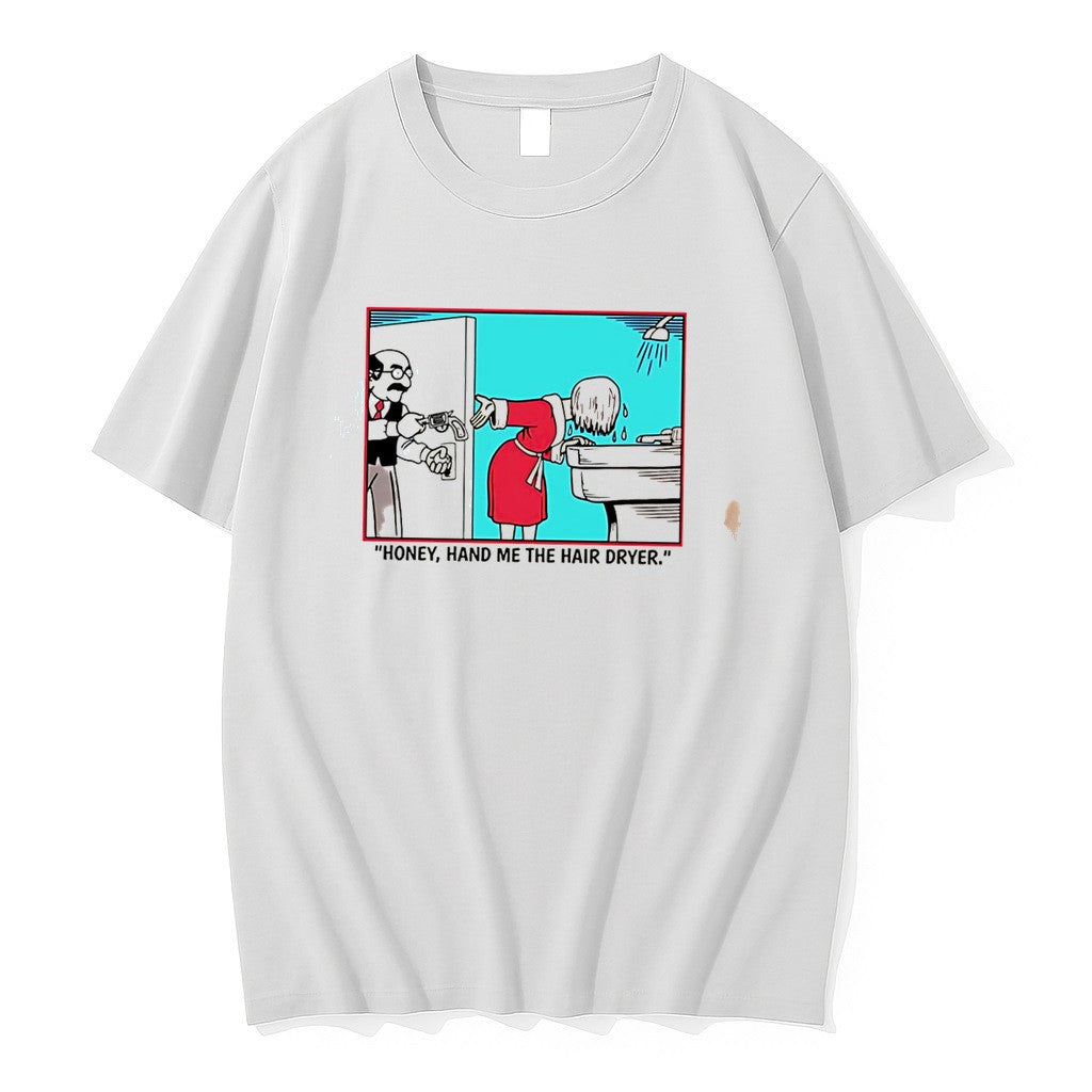 Honey Hand Me The Hair Dryer Meme Sweater Jpg - Adult & Kids T-Shirts, Sweatshirts & Hoodies apparel design preview 1
