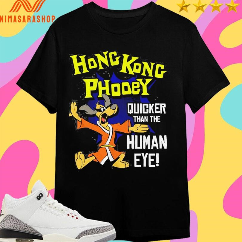 Hong Kong Phooey Quicker Than The Human Eye - Adult & Kids T-Shirts, Sweatshirts & Hoodies apparel design preview 1