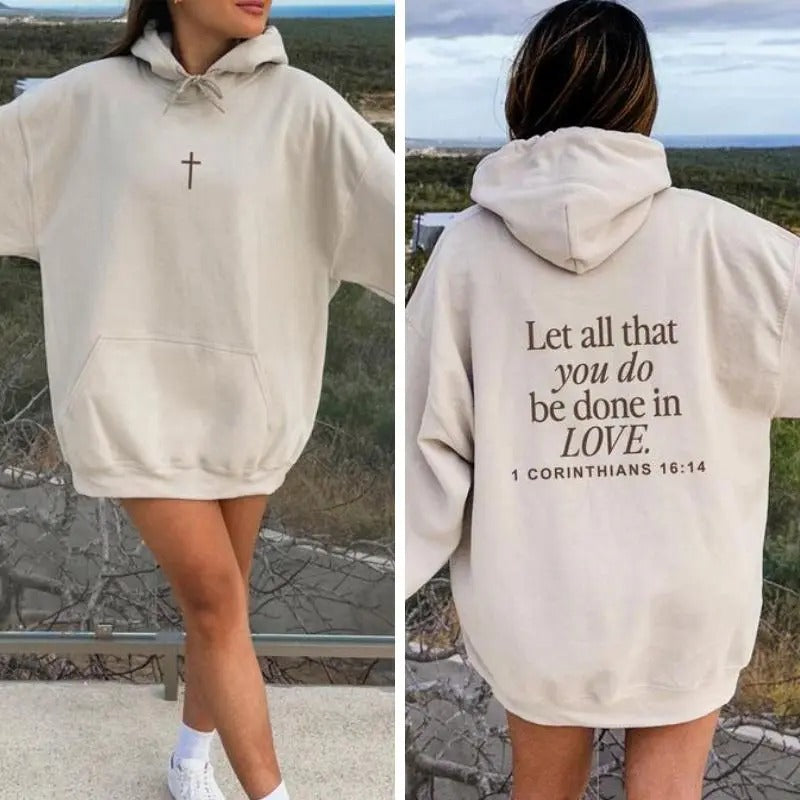 Let All That You Do Be Done Love Festive Cotton - Adult & Kids T-Shirts, Sweatshirts & Hoodies apparel design preview 1