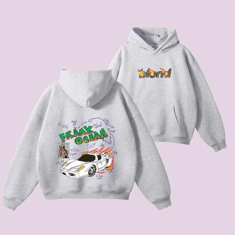 Frank Ocean 2 Sides Blond Ferrari Hand Drawn Retro - Adult & Kids T-Shirts, Sweatshirts & Hoodies apparel design preview 1