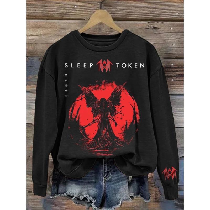 Sleep Token Reaper Angel Red Retro Take Me Back Eden - Adult & Kids T-Shirts, Sweatshirts & Hoodies apparel design preview 1