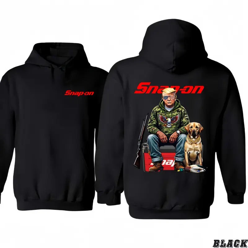 Snap Hunting Rugged Outdoorsman 2 Side Man 100% - Adult & Kids T-Shirts, Sweatshirts & Hoodies apparel design preview 1
