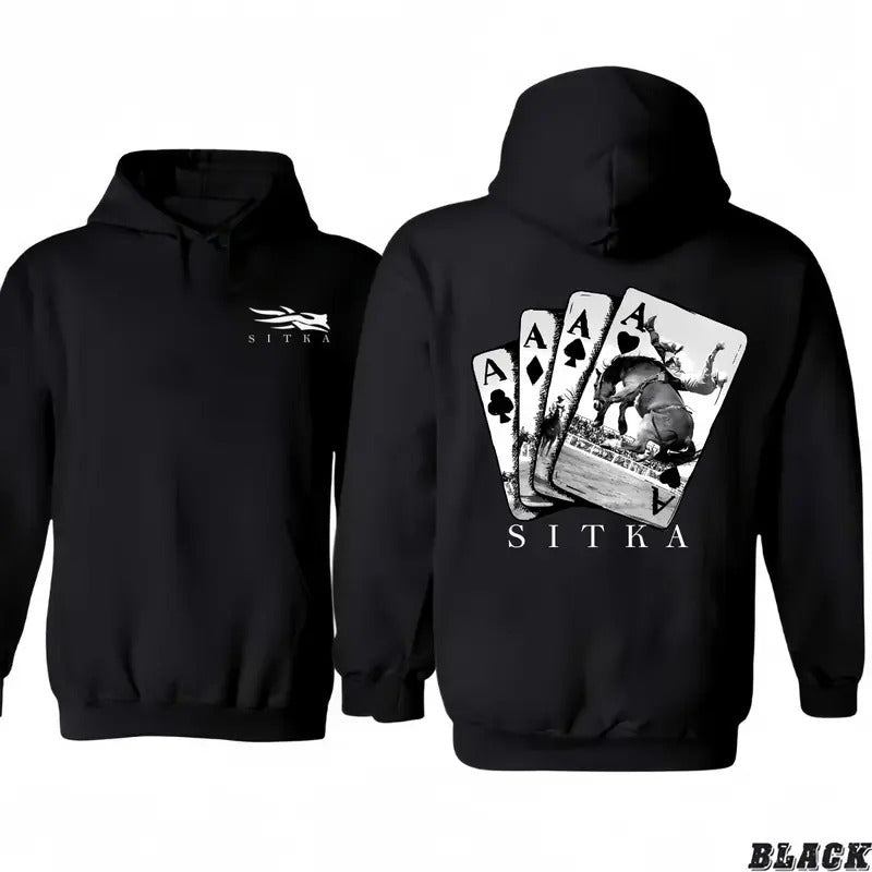 Sitka Ace Card 2 Sided Playing Vintage - Adult & Kids T-Shirts, Sweatshirts & Hoodies apparel design preview 1