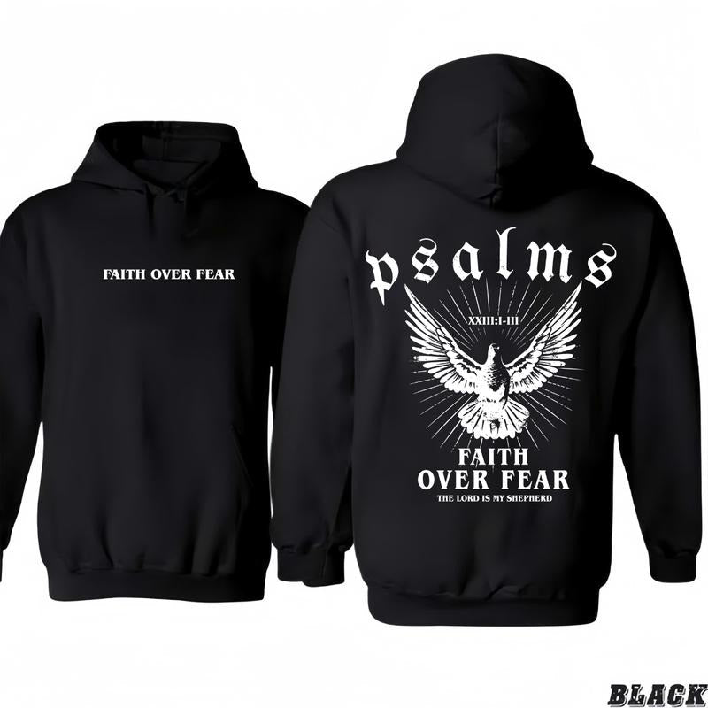 Christian Streetwear Faith Over Fear Vintage - Adult & Kids T-Shirts, Sweatshirts & Hoodies apparel design preview 1