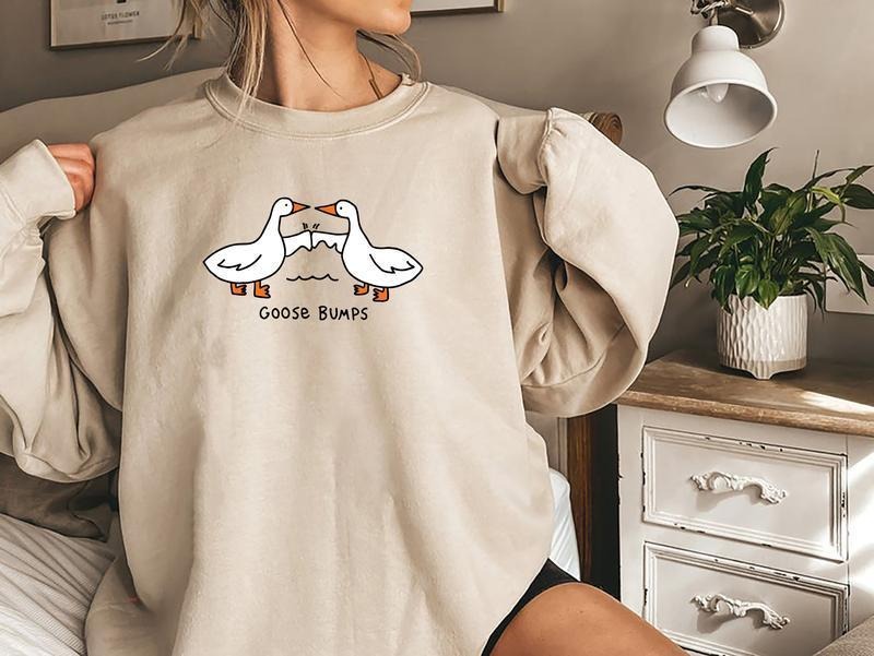 Funny Goose Bump Silly Meme Trend - Adult & Kids T-Shirts, Sweatshirts & Hoodies apparel design preview 1