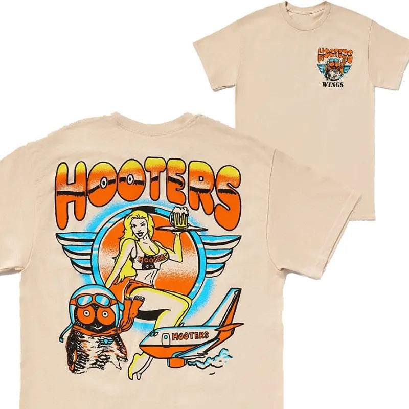 Hooters Vintage 90s Wings Printed Classic Retro - Adult & Kids T-Shirts, Sweatshirts & Hoodies apparel design preview 1