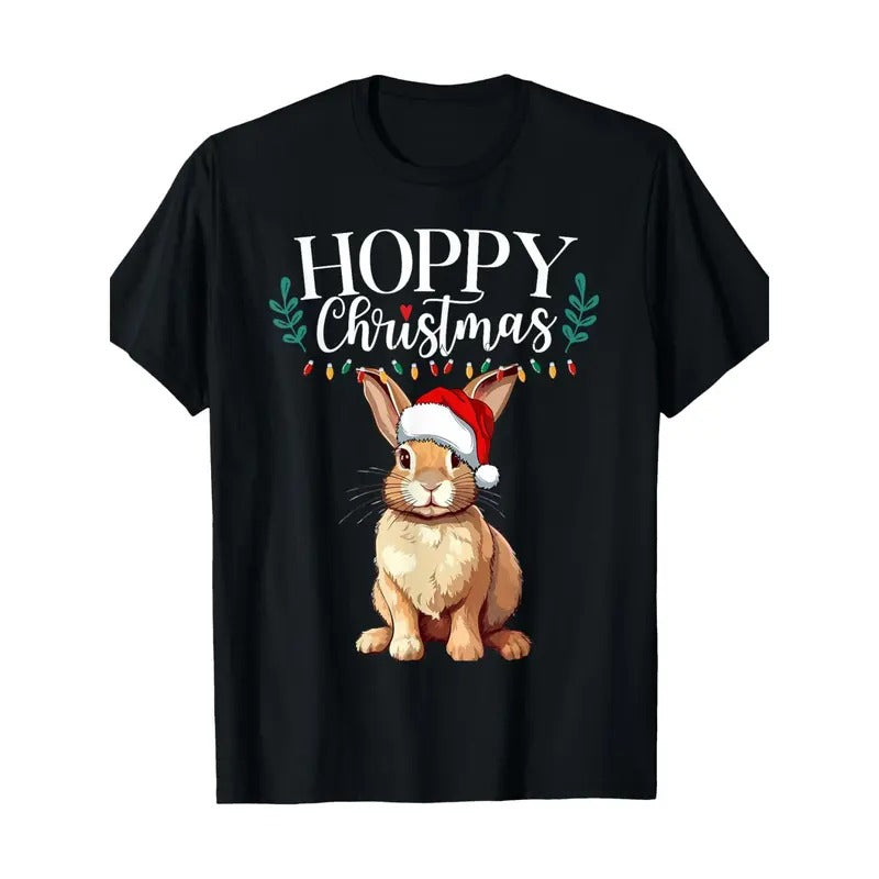 Hoppy Cute Bunny Funny Family Matching 100% Cotton - Adult & Kids T-Shirts, Sweatshirts & Hoodies apparel design preview 1