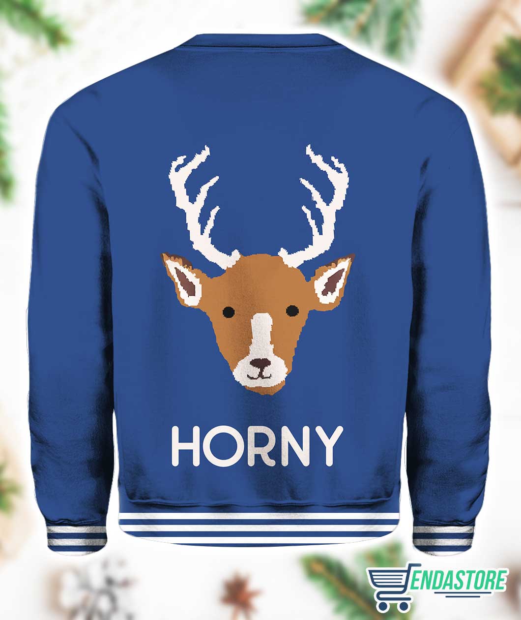 Horny As Buck 3D Ugly Christmas Sweater - Holiday Gift product image 4