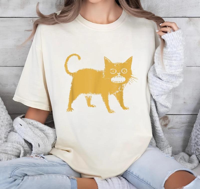 Horrible Japanese Cat Streetwear 100% Cotton - Adult & Kids T-Shirts, Sweatshirts & Hoodies apparel design preview 1