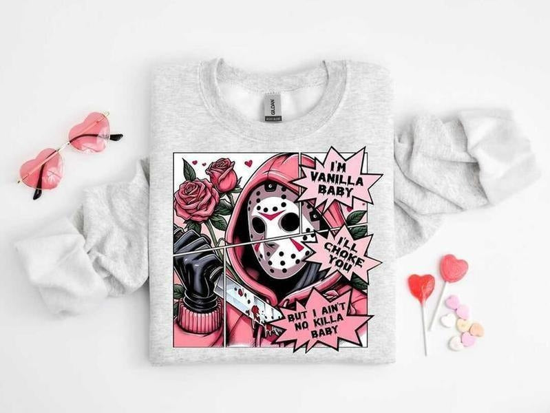 Horror Characters Valentine Bundle Scary Movie - Adult & Kids T-Shirts, Sweatshirts & Hoodies apparel design preview 1