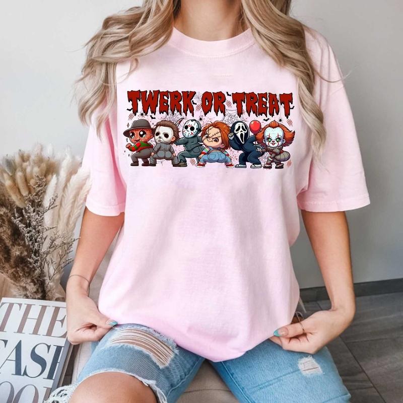 Horror Twerk Treat Halloween Hallowen Cute Fall - Adult & Kids T-Shirts, Sweatshirts & Hoodies apparel design preview 1