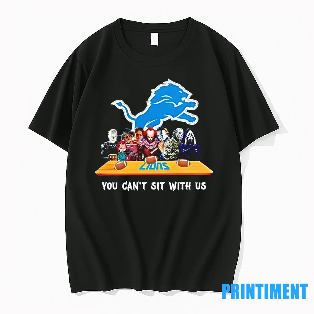 Horror Movie Characters You Cant Sit With Us Detroit - Adult & Kids T-Shirts, Sweatshirts & Hoodies apparel design preview 1