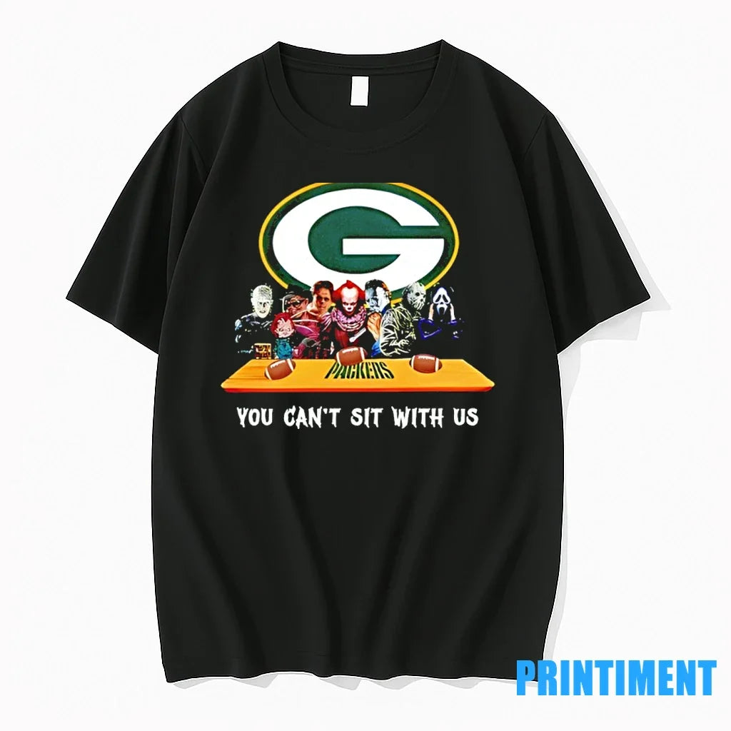 Horror Movie Characters You Cant Sit With Us Green - Adult & Kids T-Shirts, Sweatshirts & Hoodies apparel design preview 1