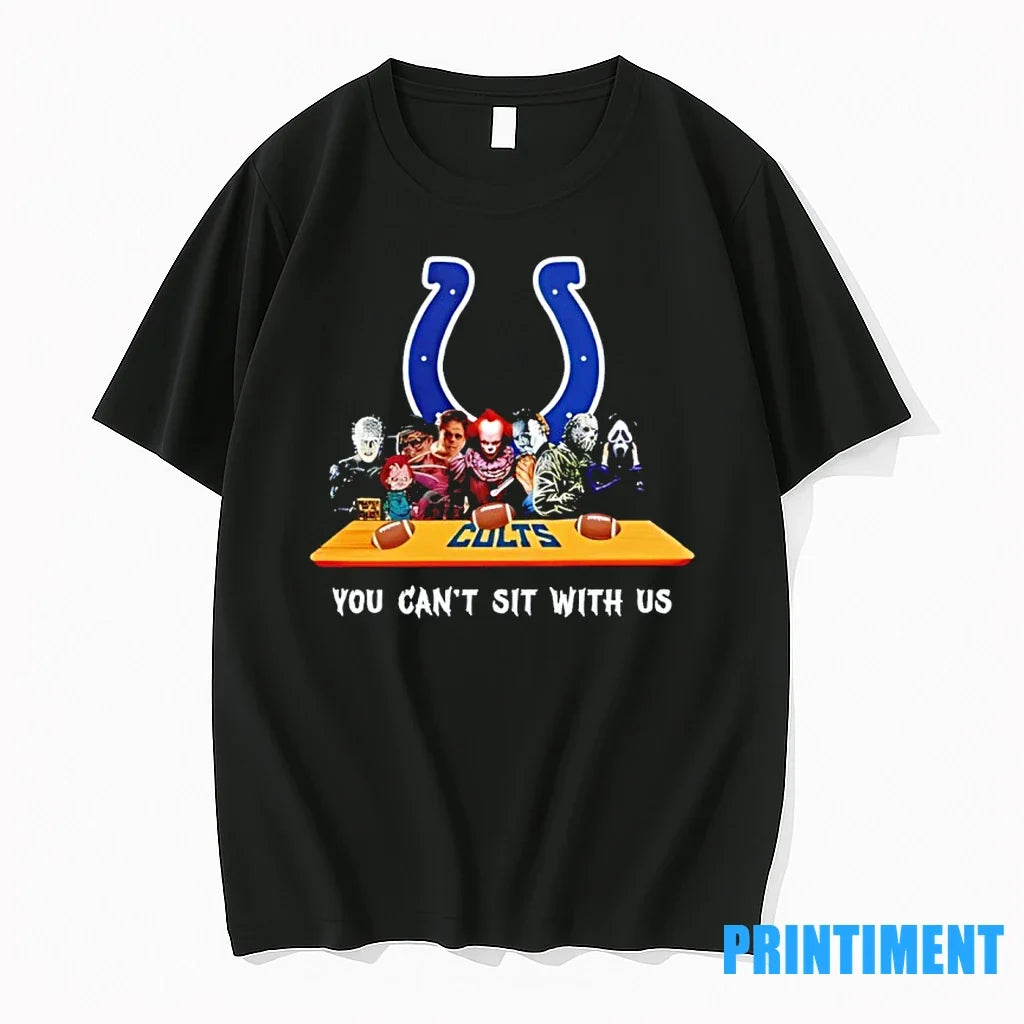 Horror Movie Characters You Cant Sit With Us - Adult & Kids T-Shirts, Sweatshirts & Hoodies apparel design preview 1