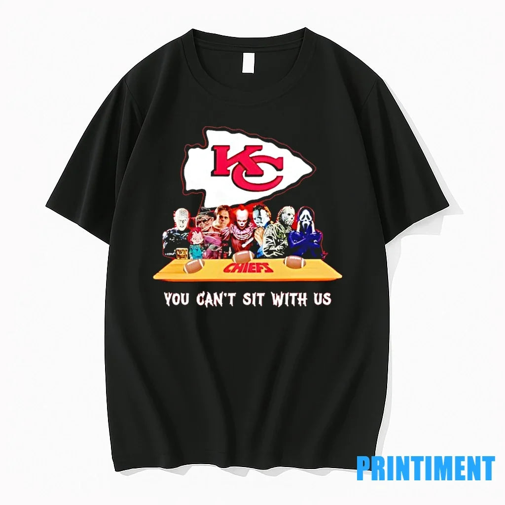 Horror Movie Characters You Cant Sit With Us Kansas - Adult & Kids T-Shirts, Sweatshirts & Hoodies apparel design preview 1