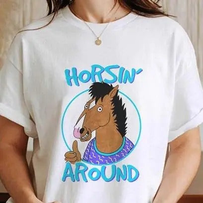 Horseman Lovers Movie Horsin' Around Classic Summer - Adult & Kids T-Shirts, Sweatshirts & Hoodies apparel design preview 1
