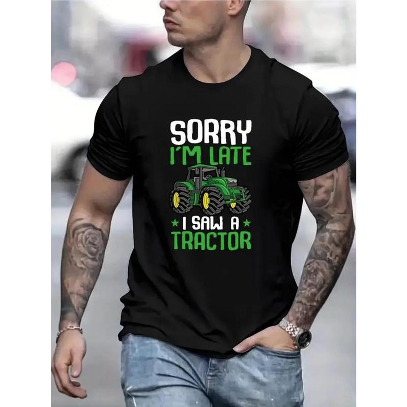 Hot "I Saw Tractor" Creative Letter Print Couple - Adult & Kids T-Shirts, Sweatshirts & Hoodies apparel design preview 1