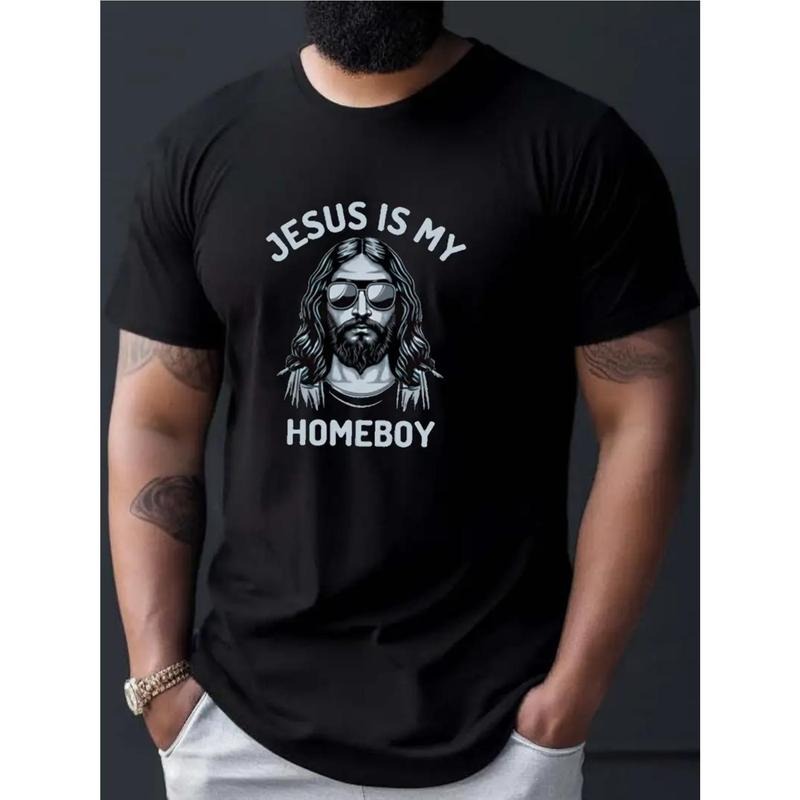 Hot Anime Jesus Letter Creative Print Couple Street - Adult & Kids T-Shirts, Sweatshirts & Hoodies apparel design preview 1