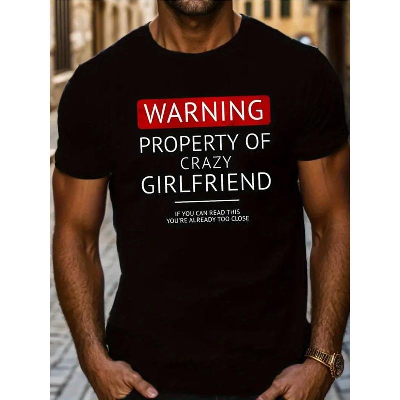 Hot Crazy Girlfriend Warning Creative Print Couple - Adult & Kids T-Shirts, Sweatshirts & Hoodies apparel design preview 1