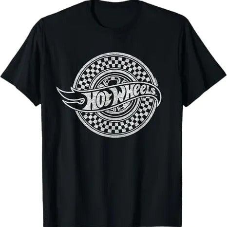 Hot Wheels Checkered Circle Logo - Adult & Kids T-Shirts, Sweatshirts & Hoodies apparel design preview 1