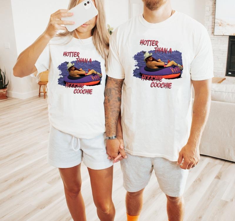 Hotter Than Hoochie Coochie Meme Summer Vacation - Adult & Kids T-Shirts, Sweatshirts & Hoodies apparel design preview 1