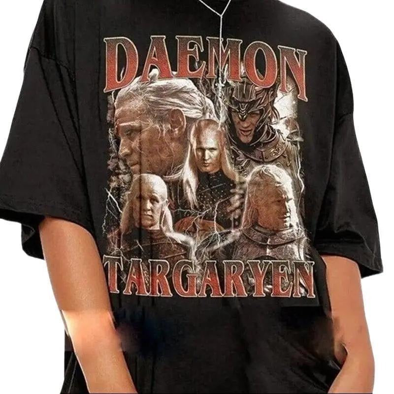 House Dragon Daemon Targaryen Retro Game Thrones TV - Adult & Kids T-Shirts, Sweatshirts & Hoodies apparel design preview 1