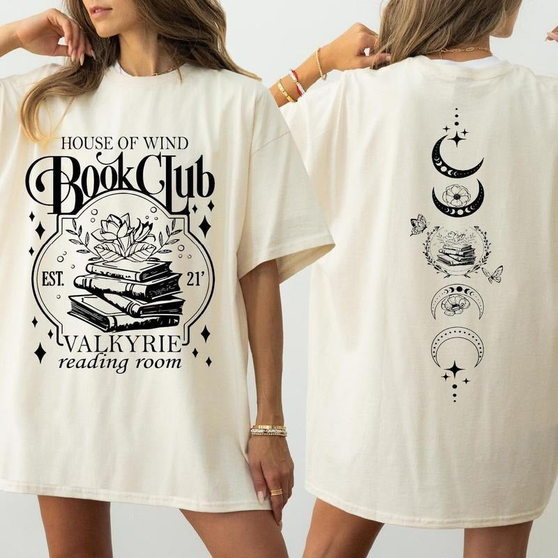 House Wind Book Club Valkyrie Reading Room Night - Adult & Kids T-Shirts, Sweatshirts & Hoodies apparel design preview 1