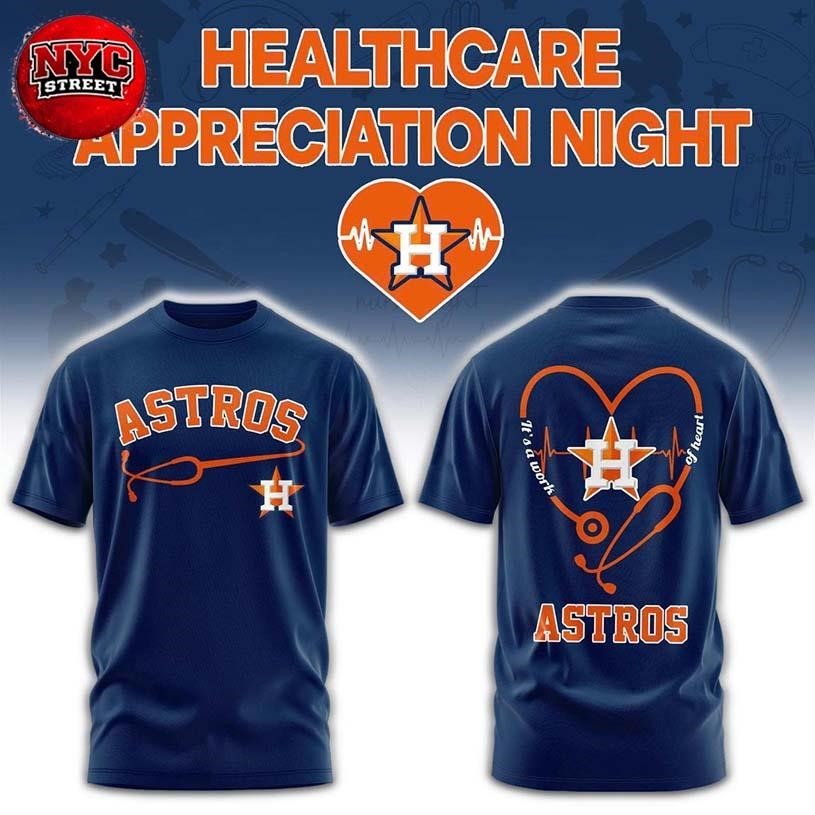 Houston Astros x Healthcare Appreciation Night 2026 - Adult & Kids T-Shirts, Sweatshirts & Hoodies apparel design preview 1