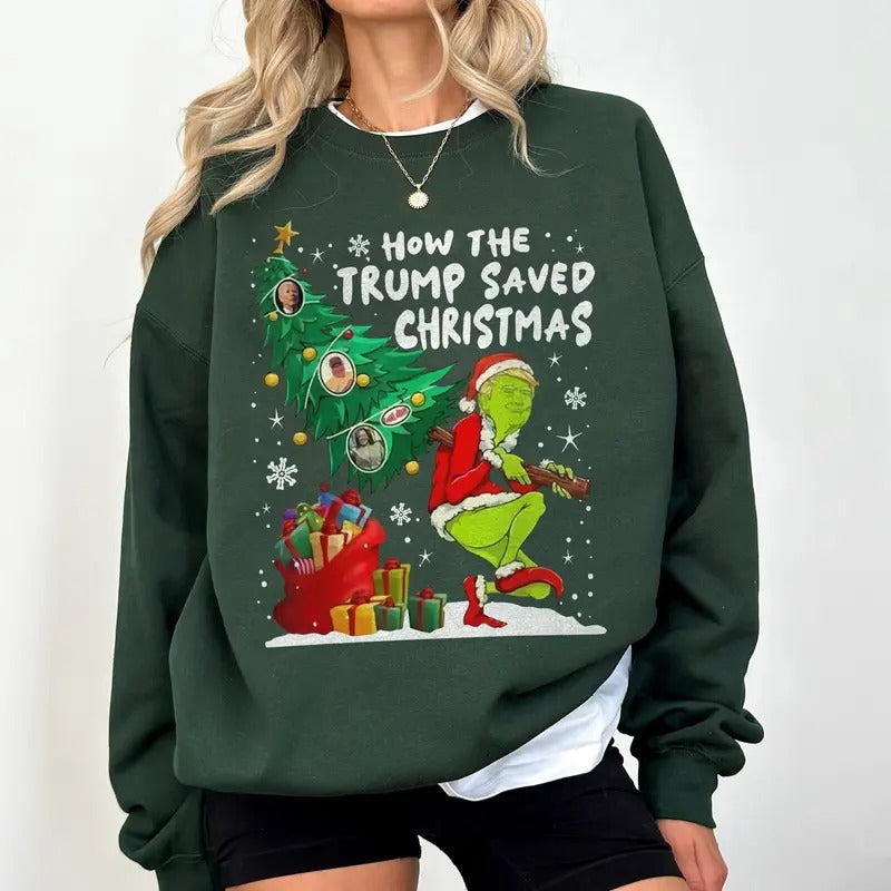 How Trump Saved Funny Cotton Perfect - Adult & Kids T-Shirts, Sweatshirts & Hoodies apparel design preview 1