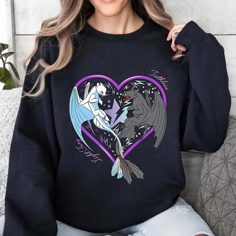 How Train Your Dragon Toothless Night Fury Light Cute - Adult & Kids T-Shirts, Sweatshirts & Hoodies apparel design preview 1
