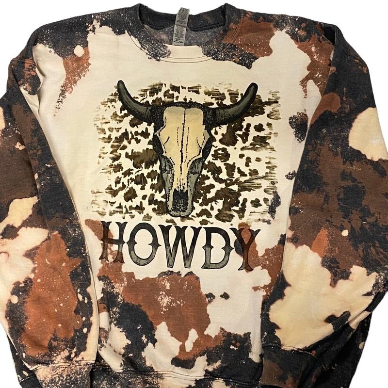 Howdy Bull Cowhide - Adult & Kids T-Shirts, Sweatshirts & Hoodies apparel design preview 1