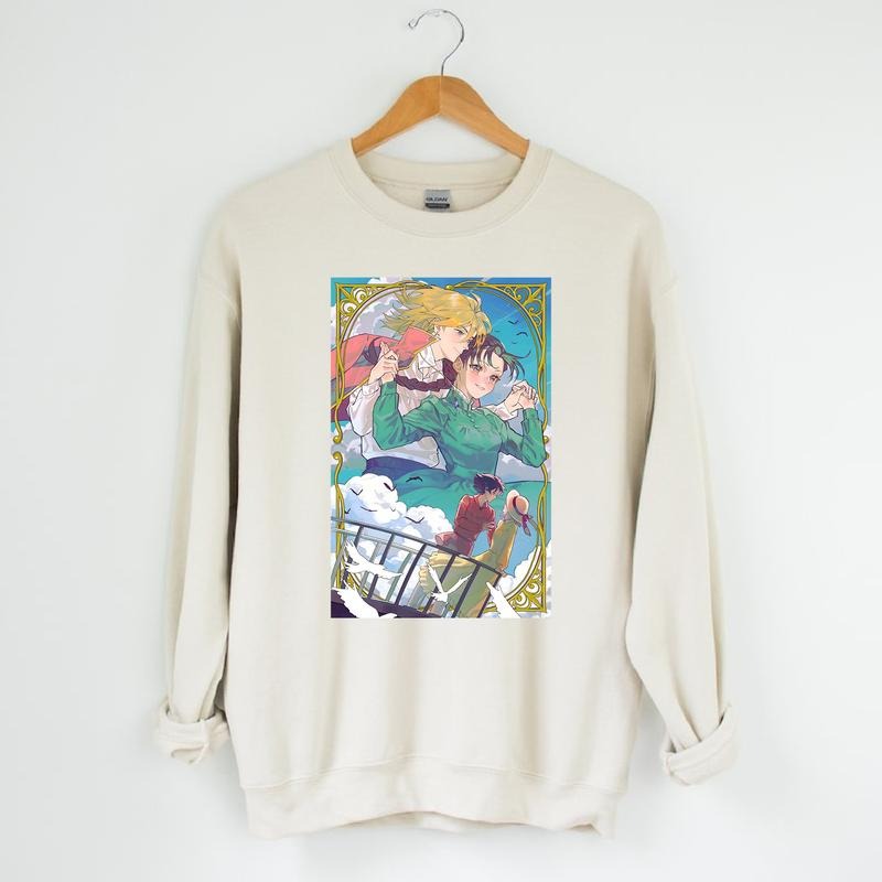 Howl Sophie Howl'S Moving Castle Calcifer Studio - Adult & Kids T-Shirts, Sweatshirts & Hoodies apparel design preview 1