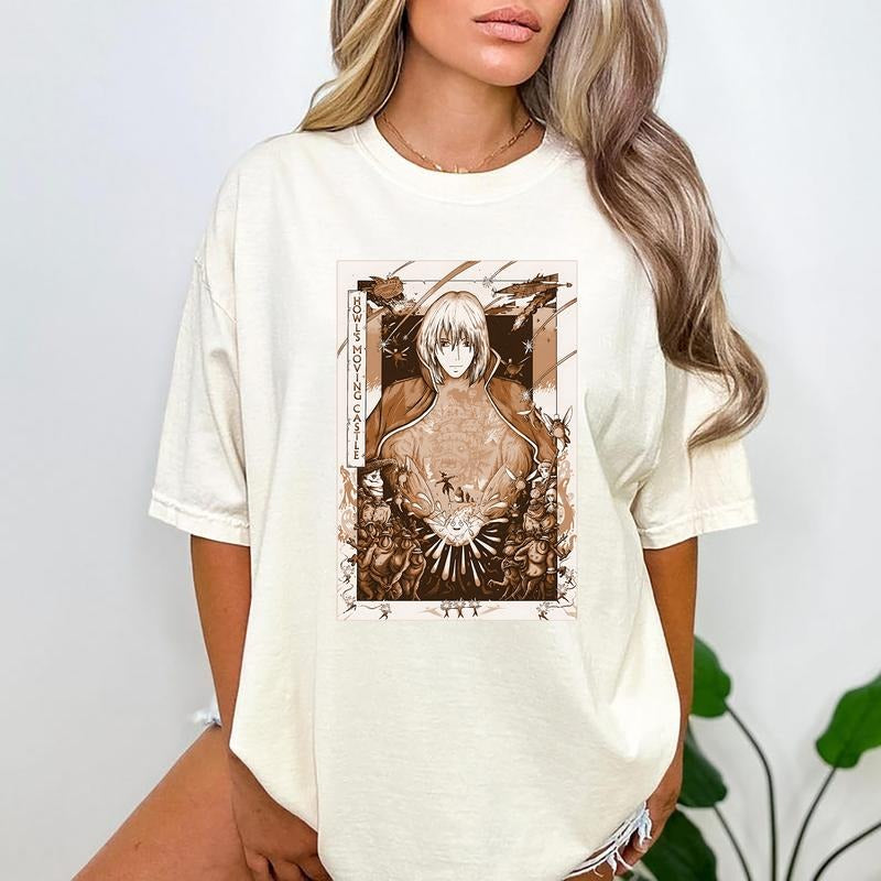 Howl Pendragon Tarot Card Howl'S Moving Castle Sophie - Adult & Kids T-Shirts, Sweatshirts & Hoodies apparel design preview 1