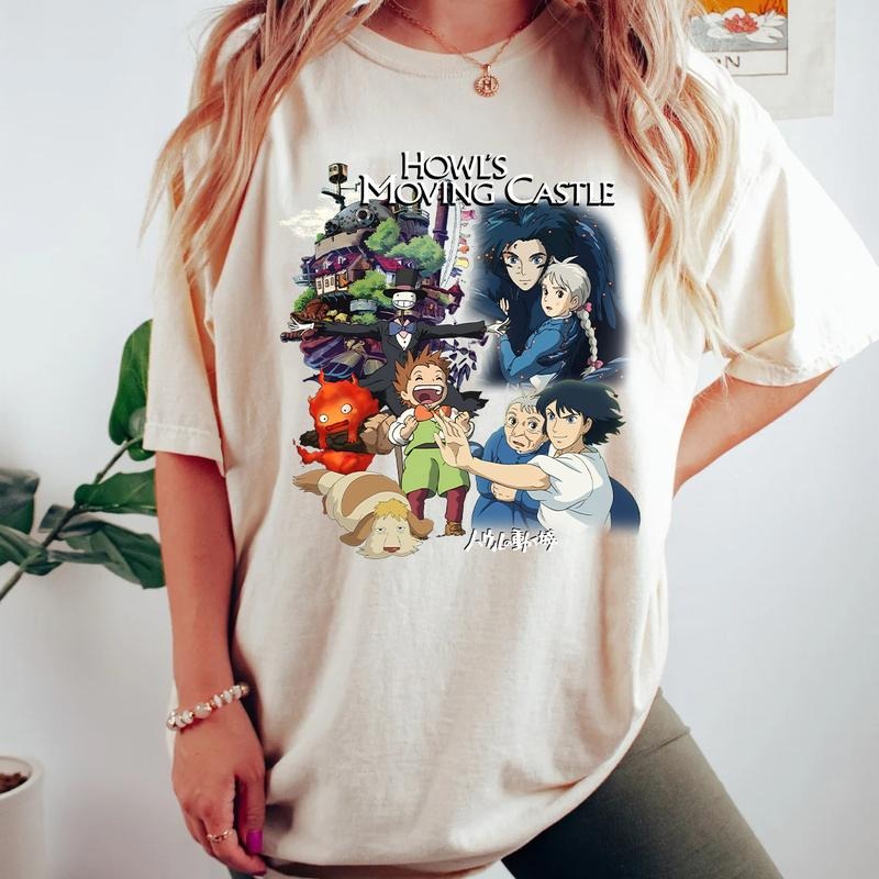 Howl'S Moving Castle All Characters - Adult & Kids T-Shirts, Sweatshirts & Hoodies apparel design preview 1
