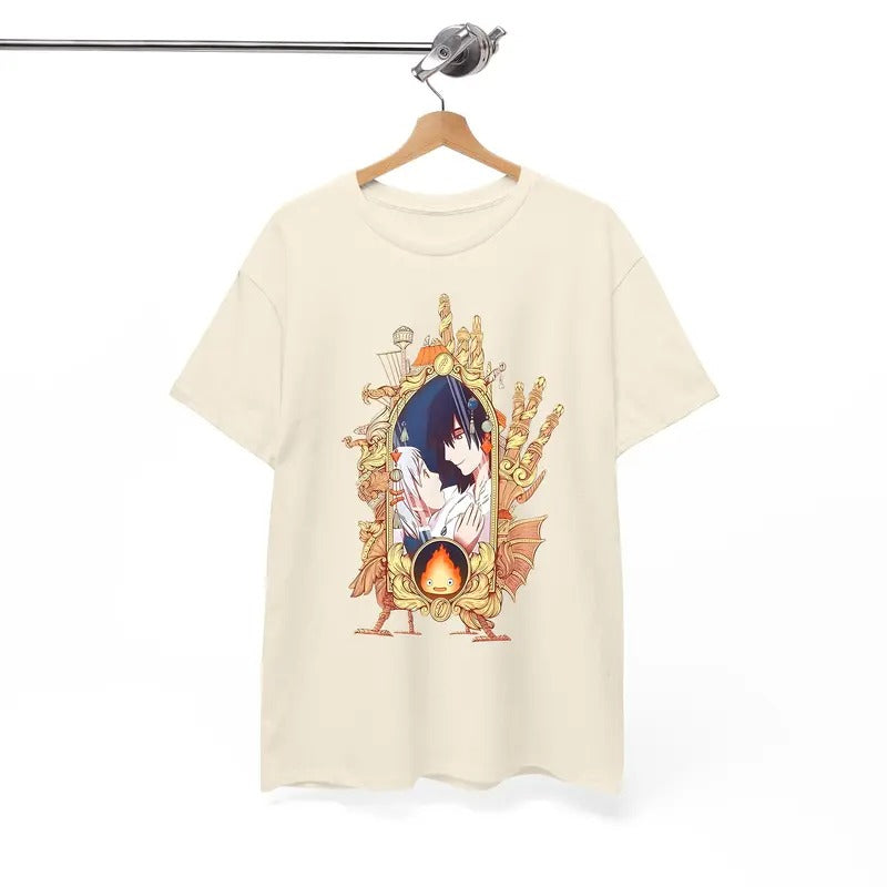 Howls Moving Castle Happy 20th Aniversary Howl Sophie - Adult & Kids T-Shirts, Sweatshirts & Hoodies apparel design preview 1