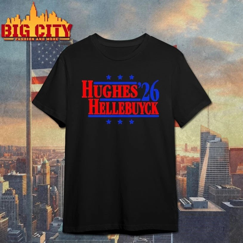 Hughes Hellebuyck '26 Team USA Retro Campaign - Adult & Kids T-Shirts, Sweatshirts & Hoodies apparel design preview 1