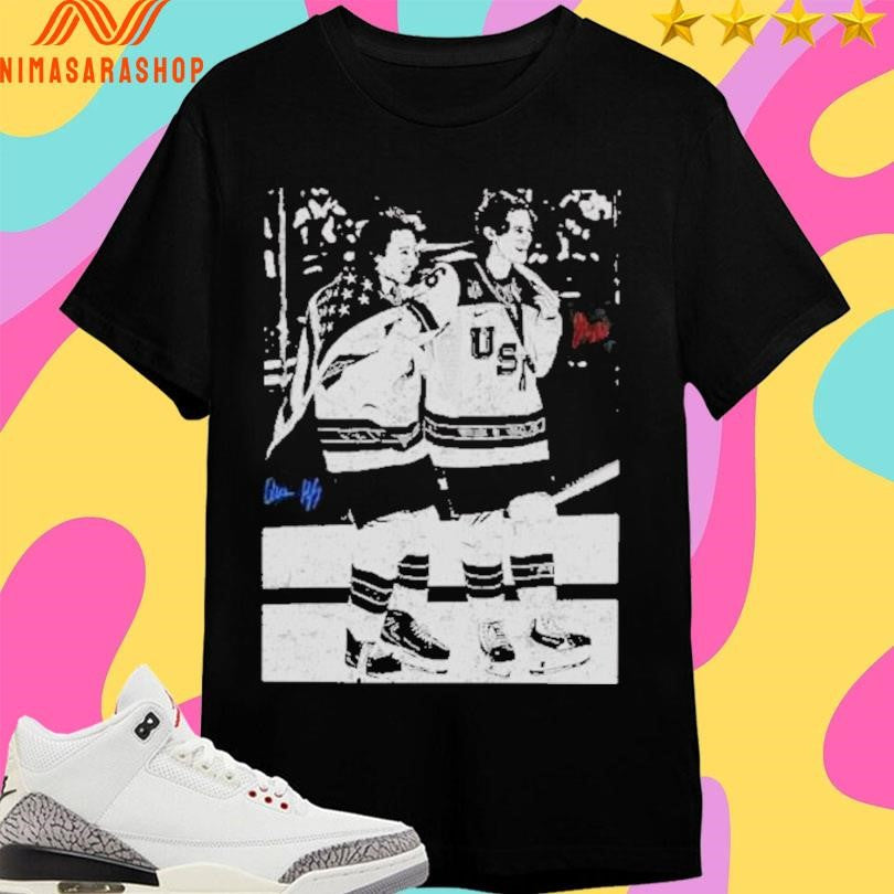 Hughes Jack Brother USA Champion Hockey Vintage 2026 - Adult & Kids T-Shirts, Sweatshirts & Hoodies apparel design preview 1