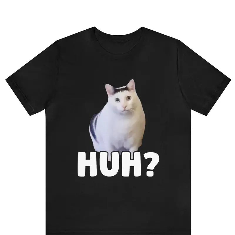 Huh Cat Meme Funny Lovers Popular Internet - Adult & Kids T-Shirts, Sweatshirts & Hoodies apparel design preview 1