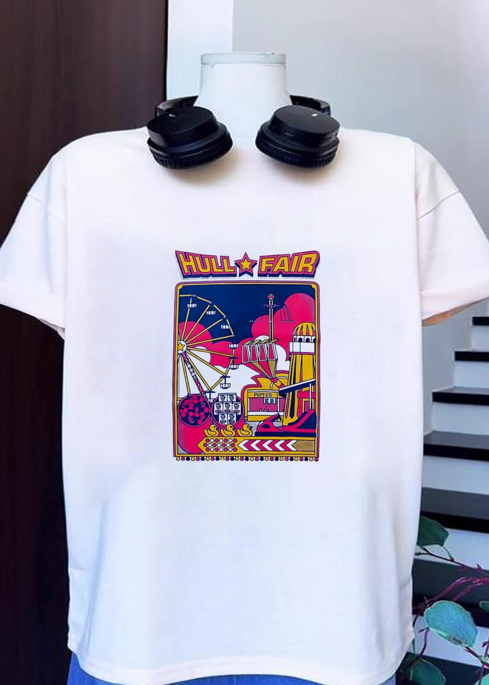 Hull Fair Fun Retro Poster Style Patties Carnival - Adult & Kids T-Shirts, Sweatshirts & Hoodies apparel design preview 1