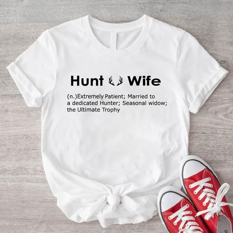 Hunt Wife Hunter Deer Season Short Sleeve Hunting - Adult & Kids T-Shirts, Sweatshirts & Hoodies apparel design preview 1