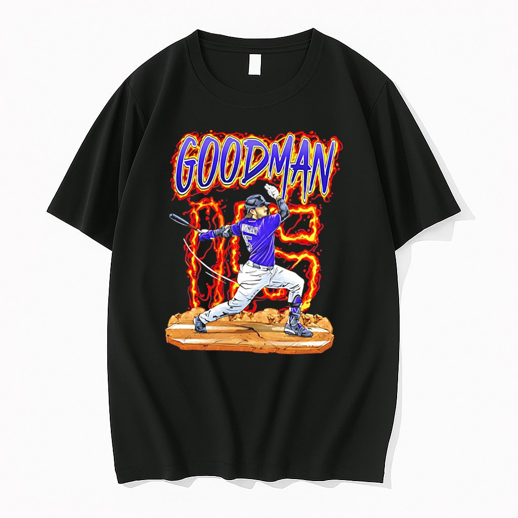 Hunter Goodman Colorado Rockies 2026 Hand Drawn - Adult & Kids T-Shirts, Sweatshirts & Hoodies apparel design preview 1