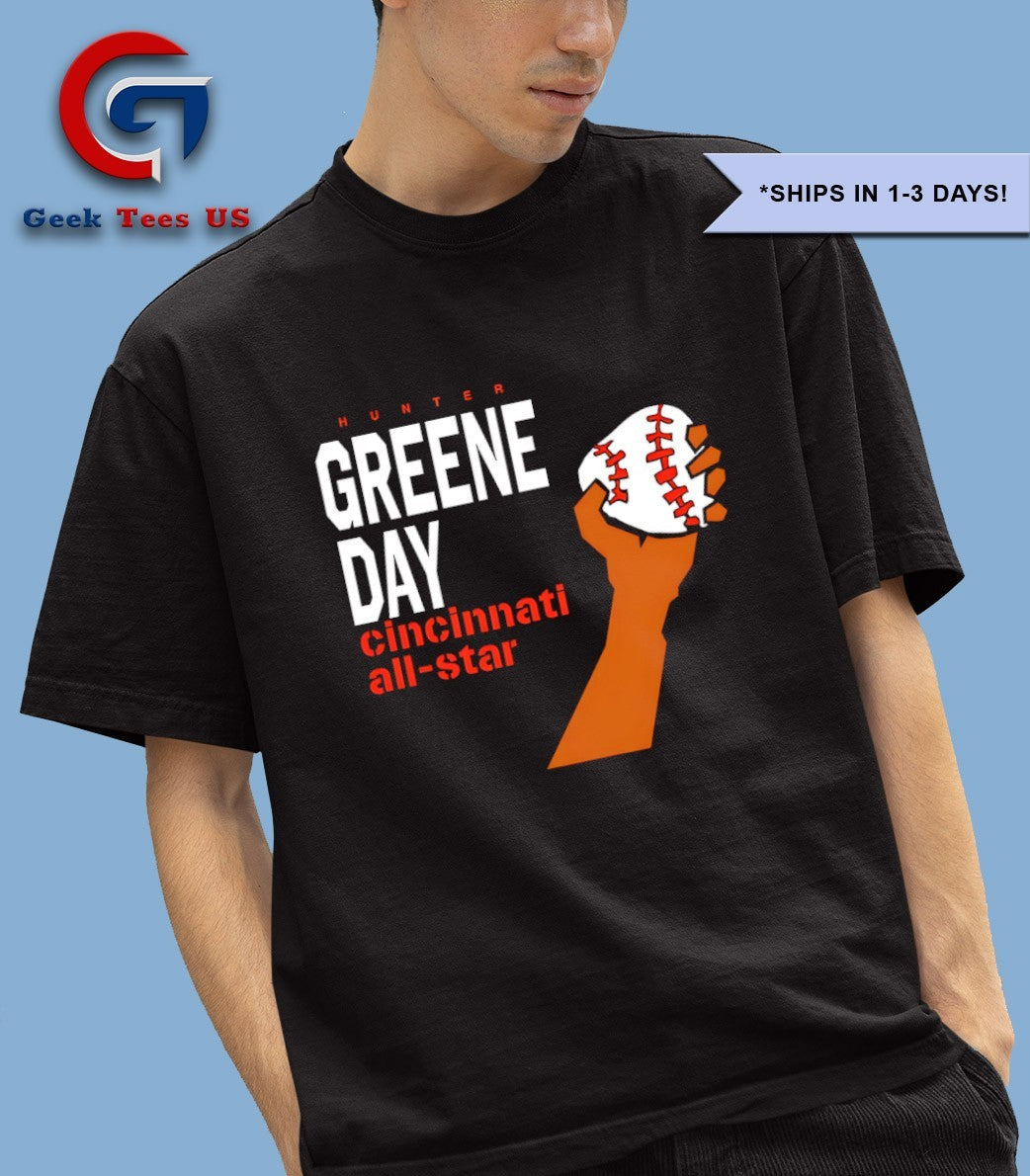Hunter Greene Day Cincinnati All-Star - Adult & Kids T-Shirts, Sweatshirts & Hoodies apparel design preview 1