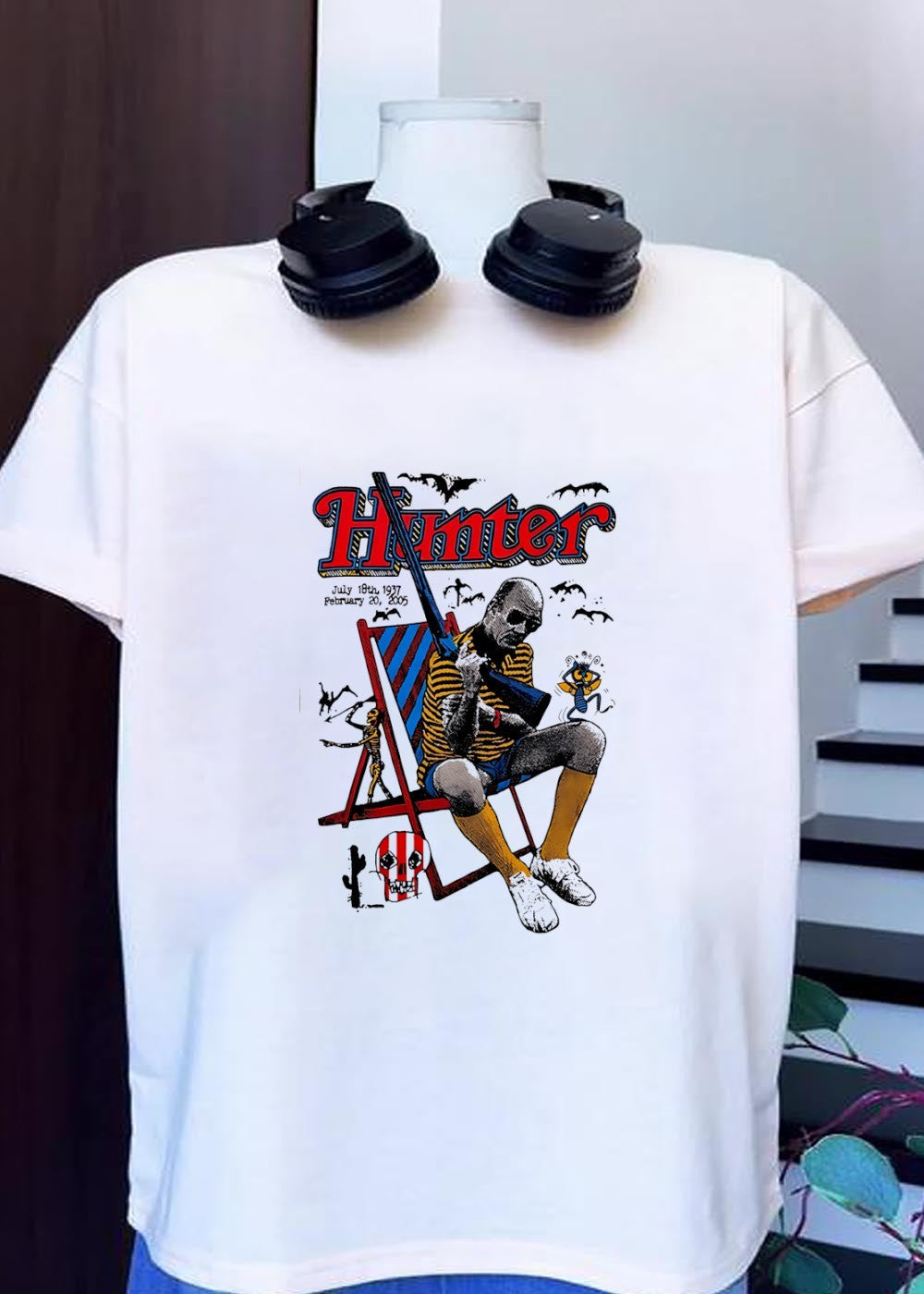Hunter July 18 1937 February 20 2005 Man Holding - Adult & Kids T-Shirts, Sweatshirts & Hoodies apparel design preview 1