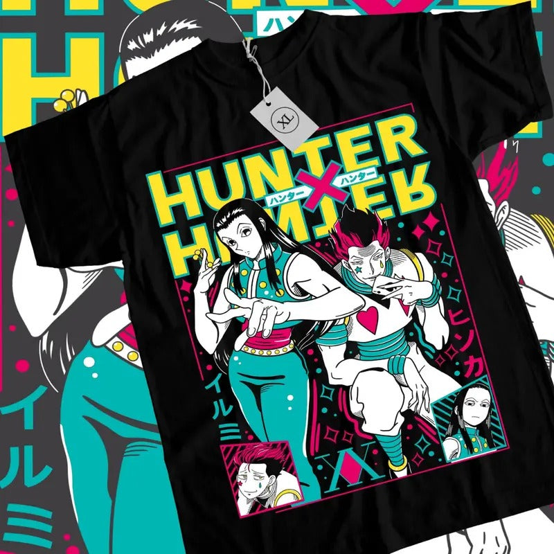 Hunter X Anime Best Duo Hisoka Illumi Manga Lover - Adult & Kids T-Shirts, Sweatshirts & Hoodies apparel design preview 1