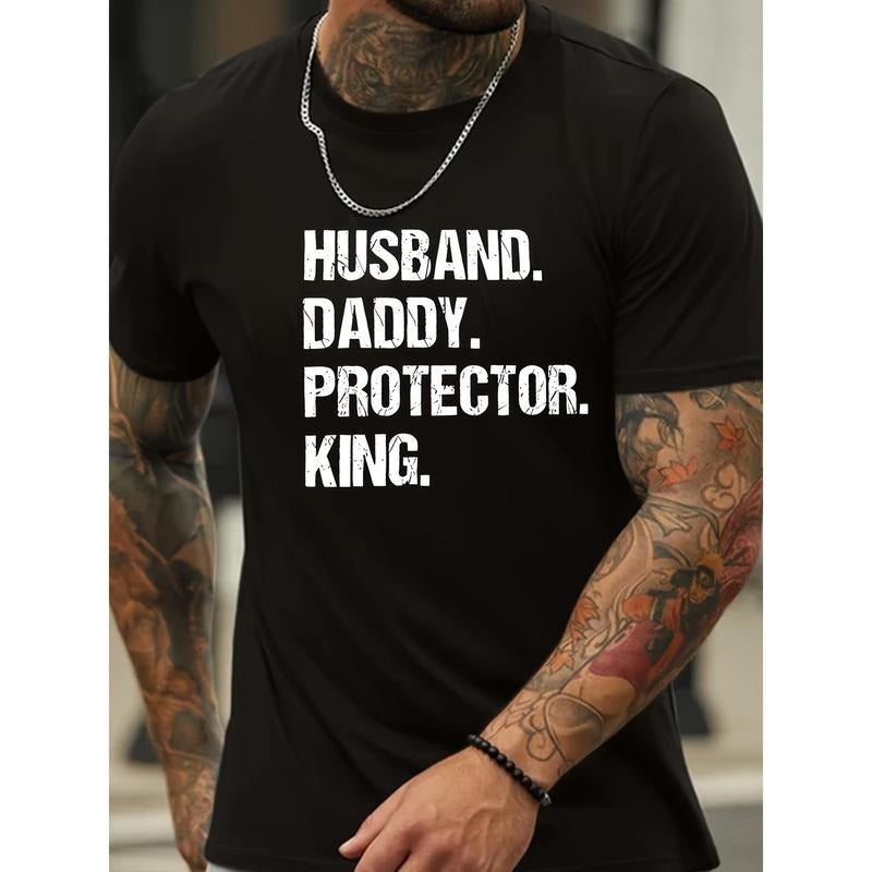 Husband Daddy Protector Print Casual Short Sleeve - Adult & Kids T-Shirts, Sweatshirts & Hoodies apparel design preview 1