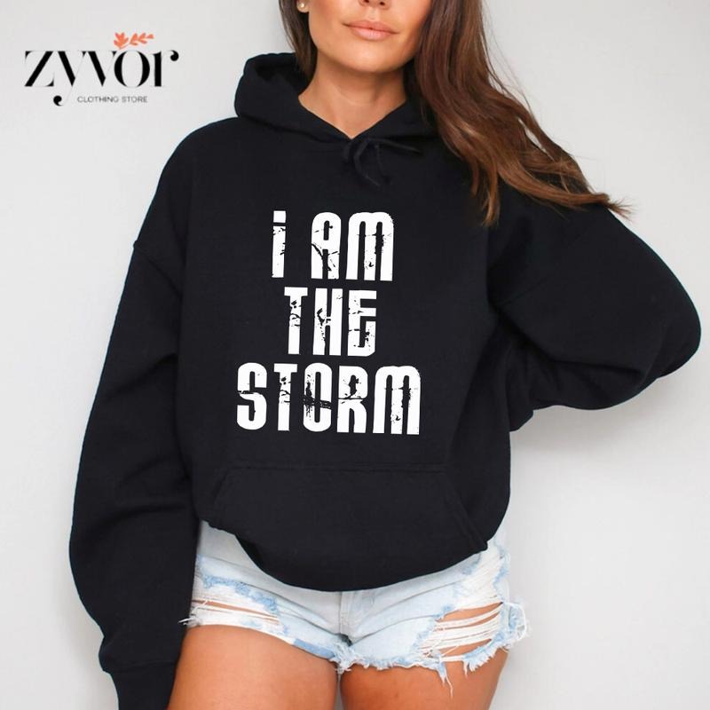 I Am Storm Casual Street Fleece Fabric Hooded - Adult & Kids T-Shirts, Sweatshirts & Hoodies apparel design preview 1